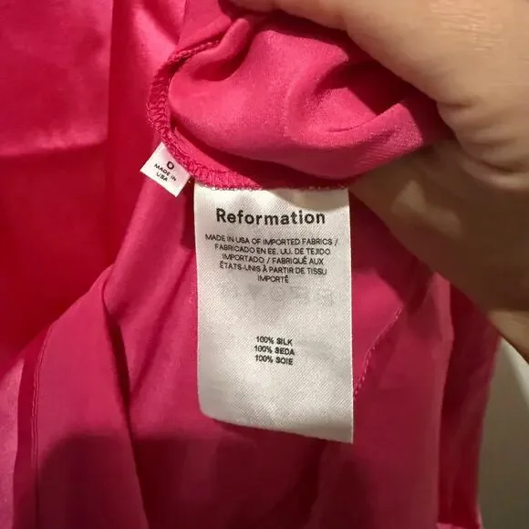 New Reformation Joana Silk Dress - Picture 4 of 5